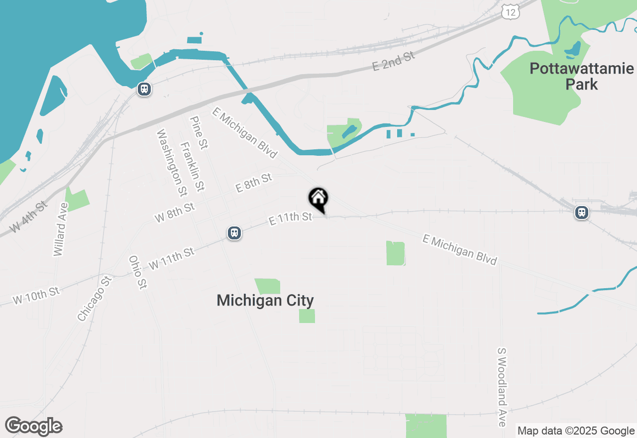 Map of 707 E 11th Street, Michigan City, IN 46360
