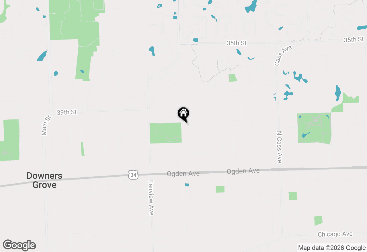 Map of 4003 Cumnor Road, Downers Grove, IL 60515