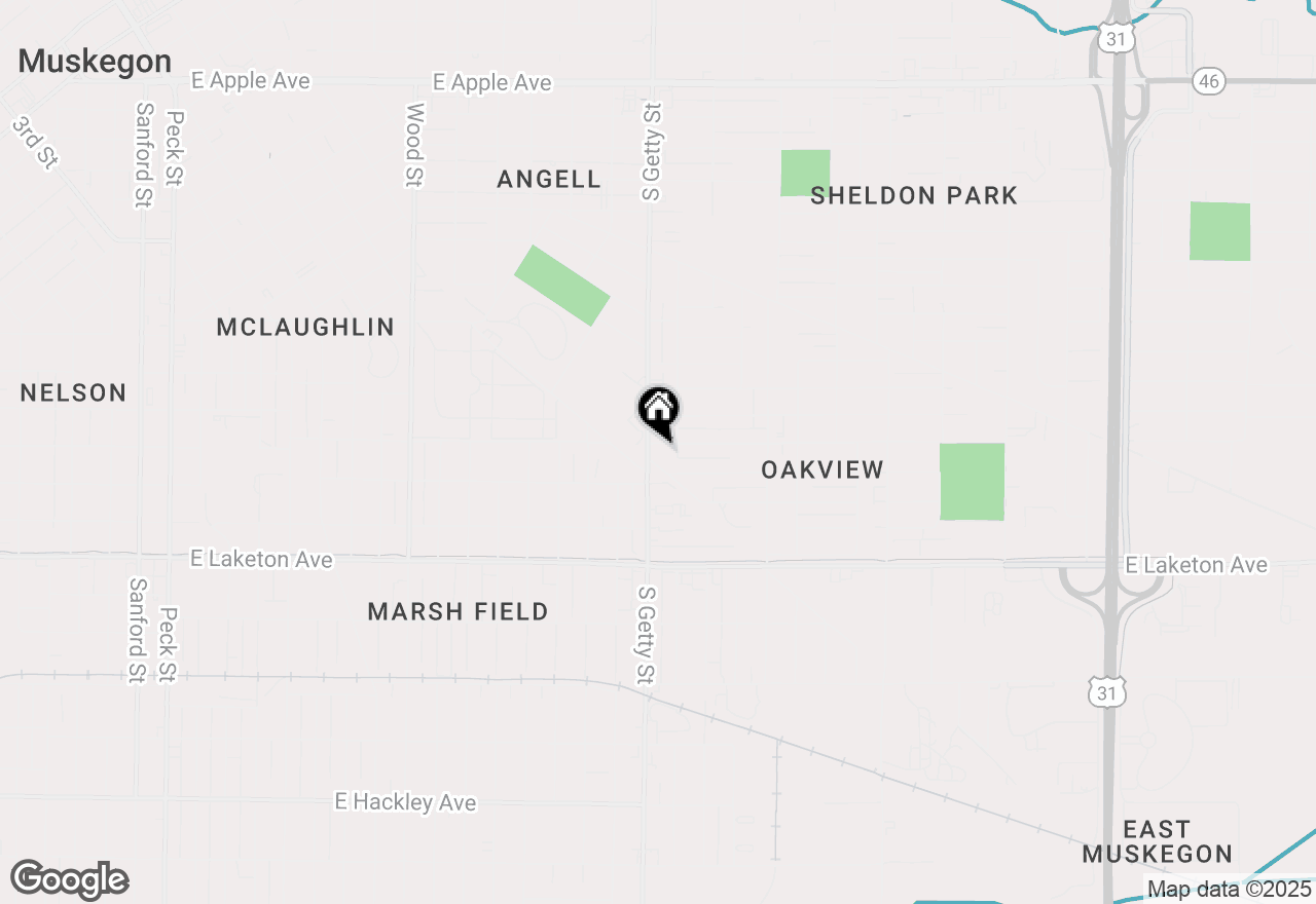 Map of 819 E Forest Avenue, Muskegon, MI 49442