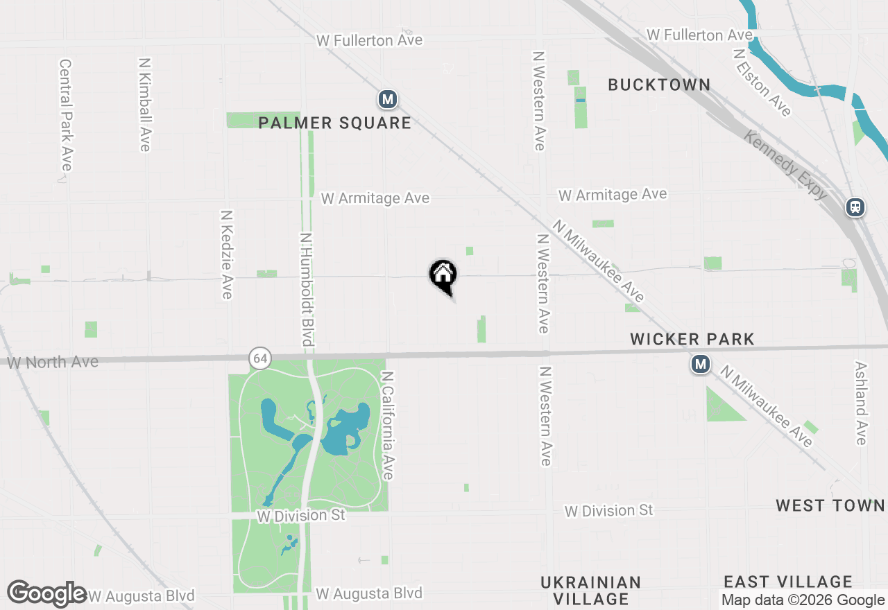 Map of 1716 N Talman Avenue #1N, Chicago, IL 60647