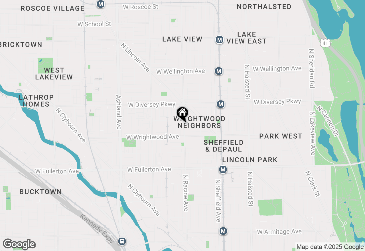 Map of 2642 N Racine Avenue #2N, Chicago, IL 60614