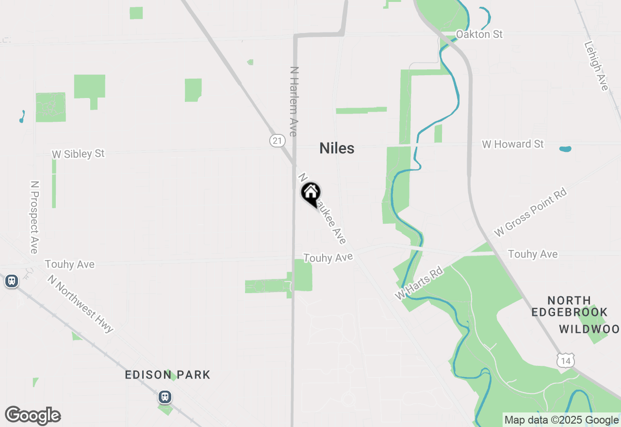 Map of 7335 N Nora Avenue, Niles, IL 60714