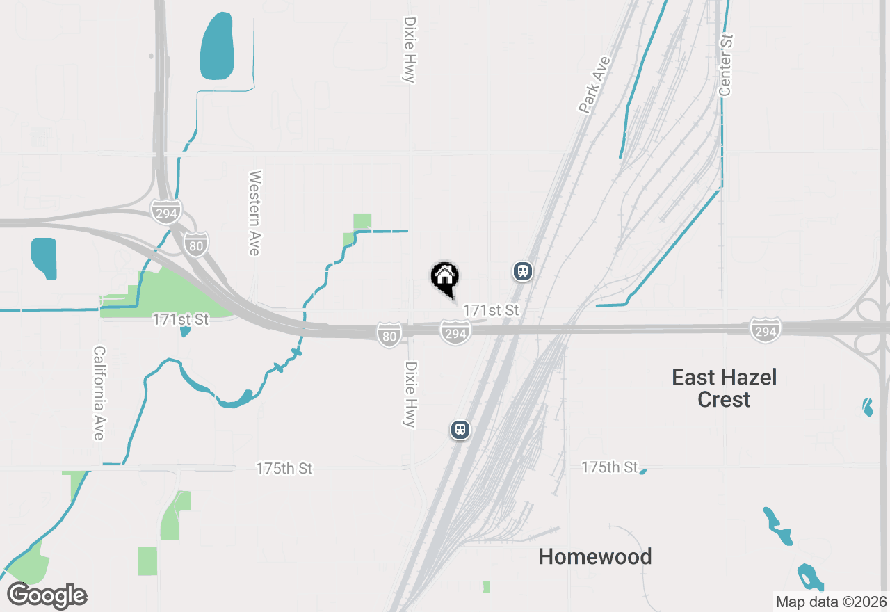 Map of 17092 Lincoln Street, Hazel Crest, IL 60429
