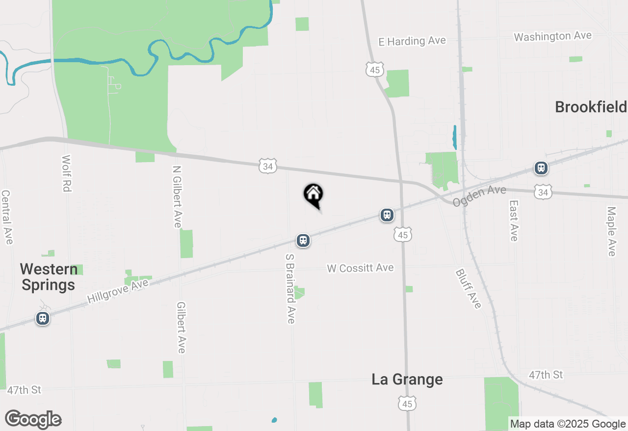 Map of 34 N Waiola Avenue #1, La Grange, IL 60525