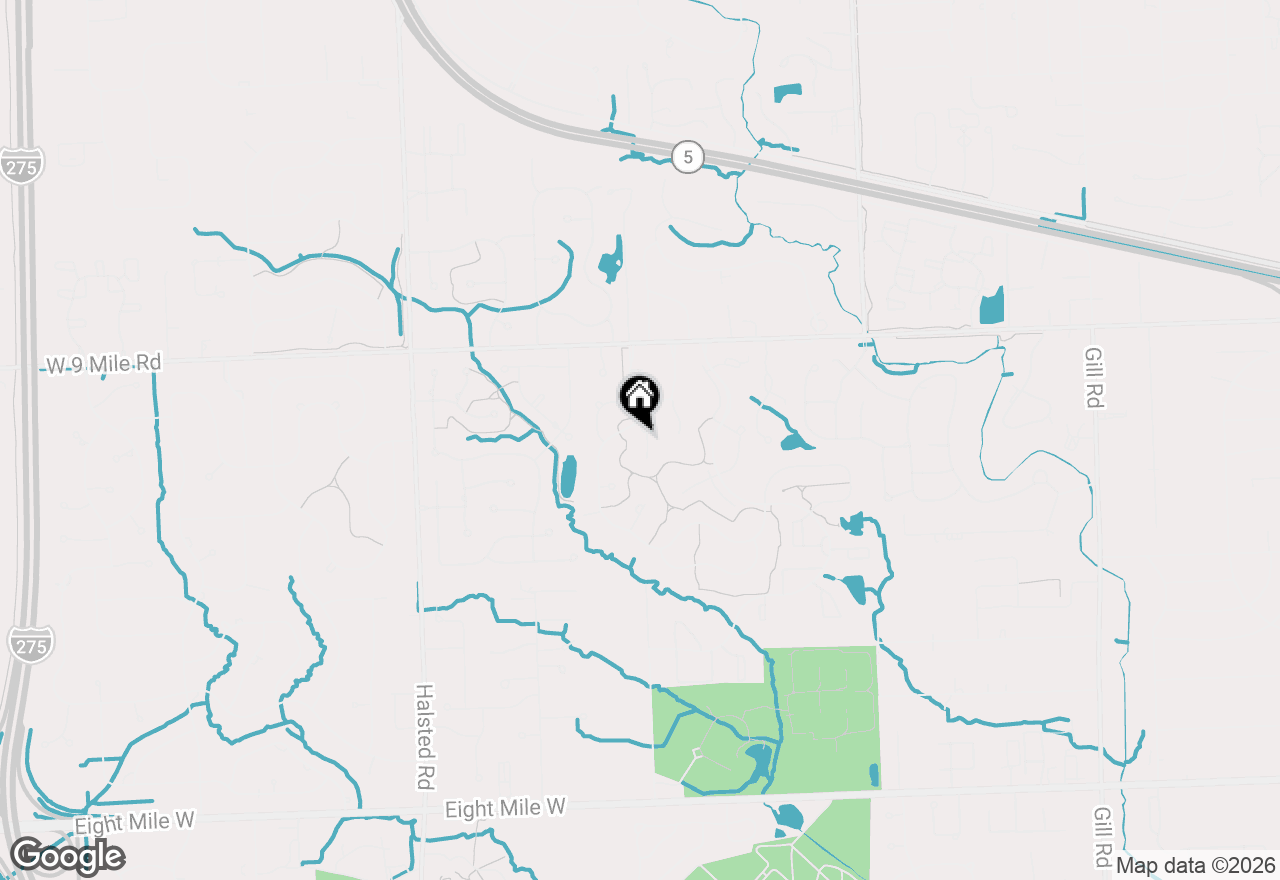 Map of 22175 Wingate Court, Farmington, MI 48335