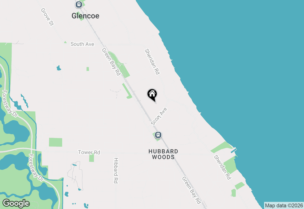 Map of 127 Glenwood Avenue, Winnetka, IL 60093