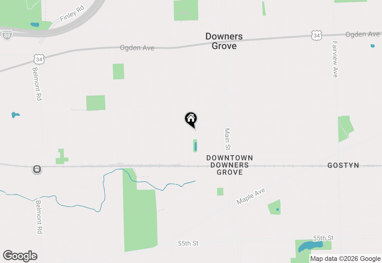 Map of 4816 Linscott Avenue, Downers Grove, IL 60515