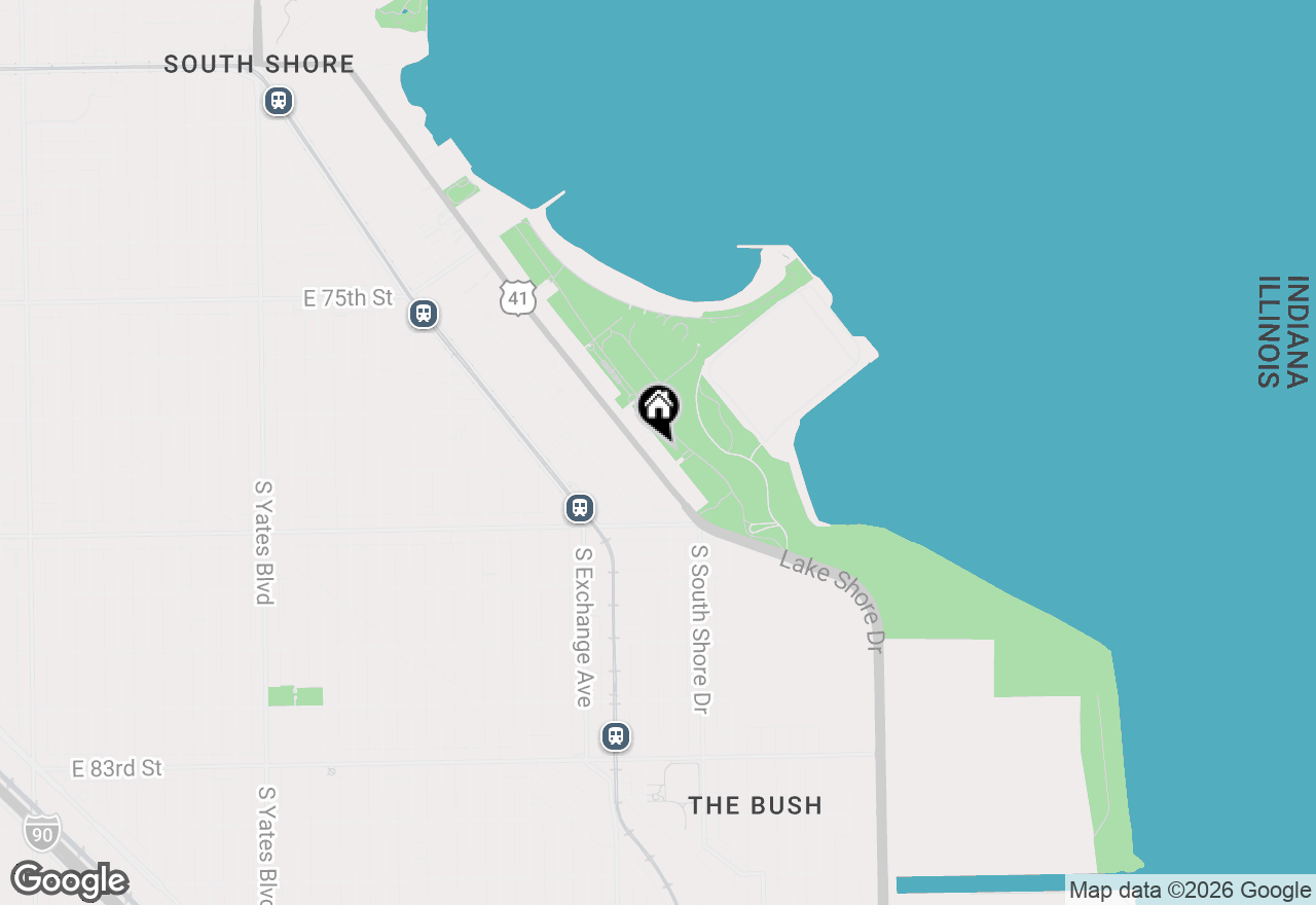 Map of 7829 S South Shore Drive #G, Chicago, IL 60649