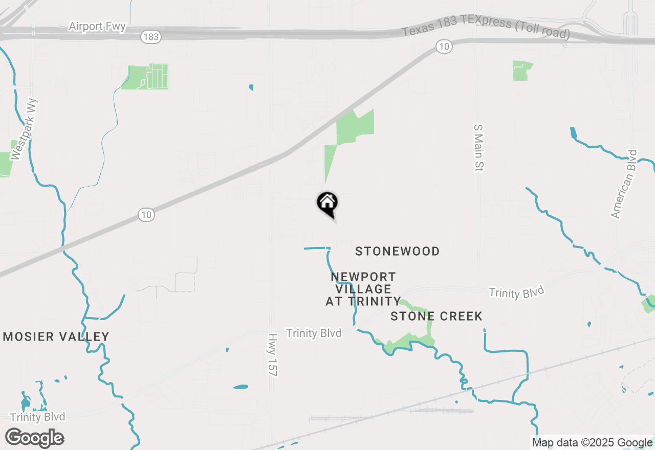 Map of 910 S Mills Drive, Euless, TX 76040