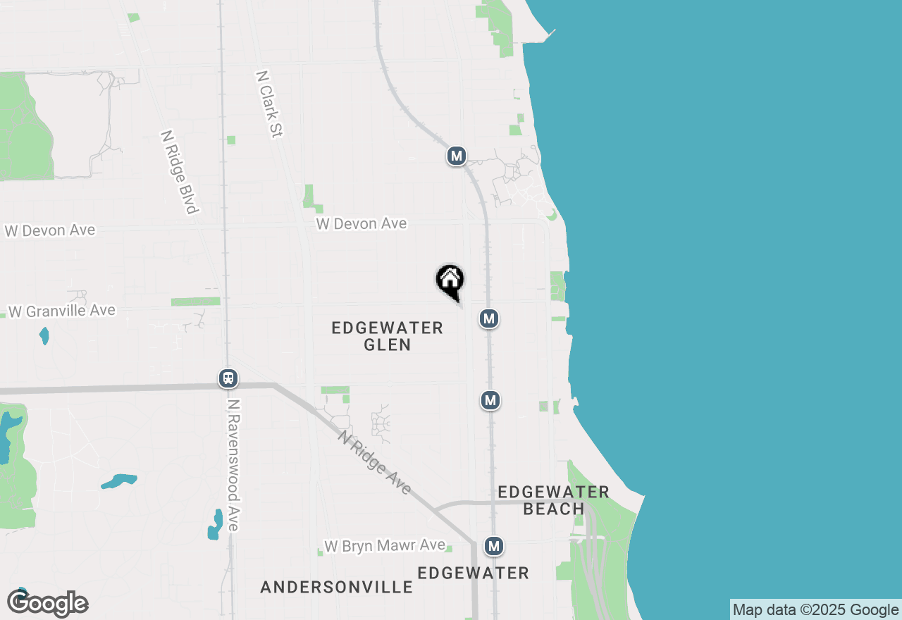 Map of 1225 W Granville Avenue #1A, Chicago, IL 60660