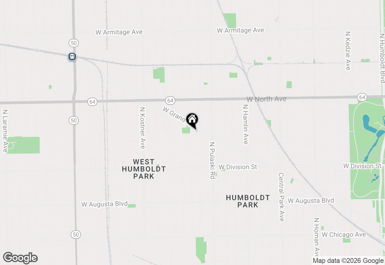 Map of 4106 W Hirsch Street, Chicago, IL 60651