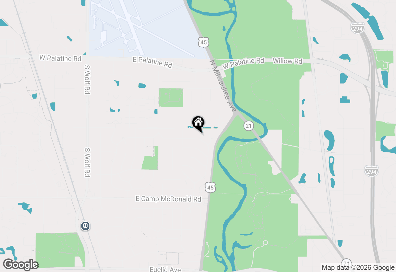 Map of 2016 E Seneca Lane, Mount Prospect, IL 60056