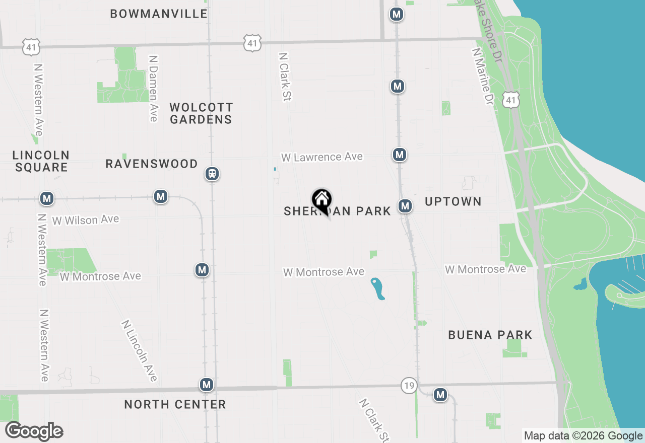 Map of 4547 N Dover Street #3A, Chicago, IL 60640