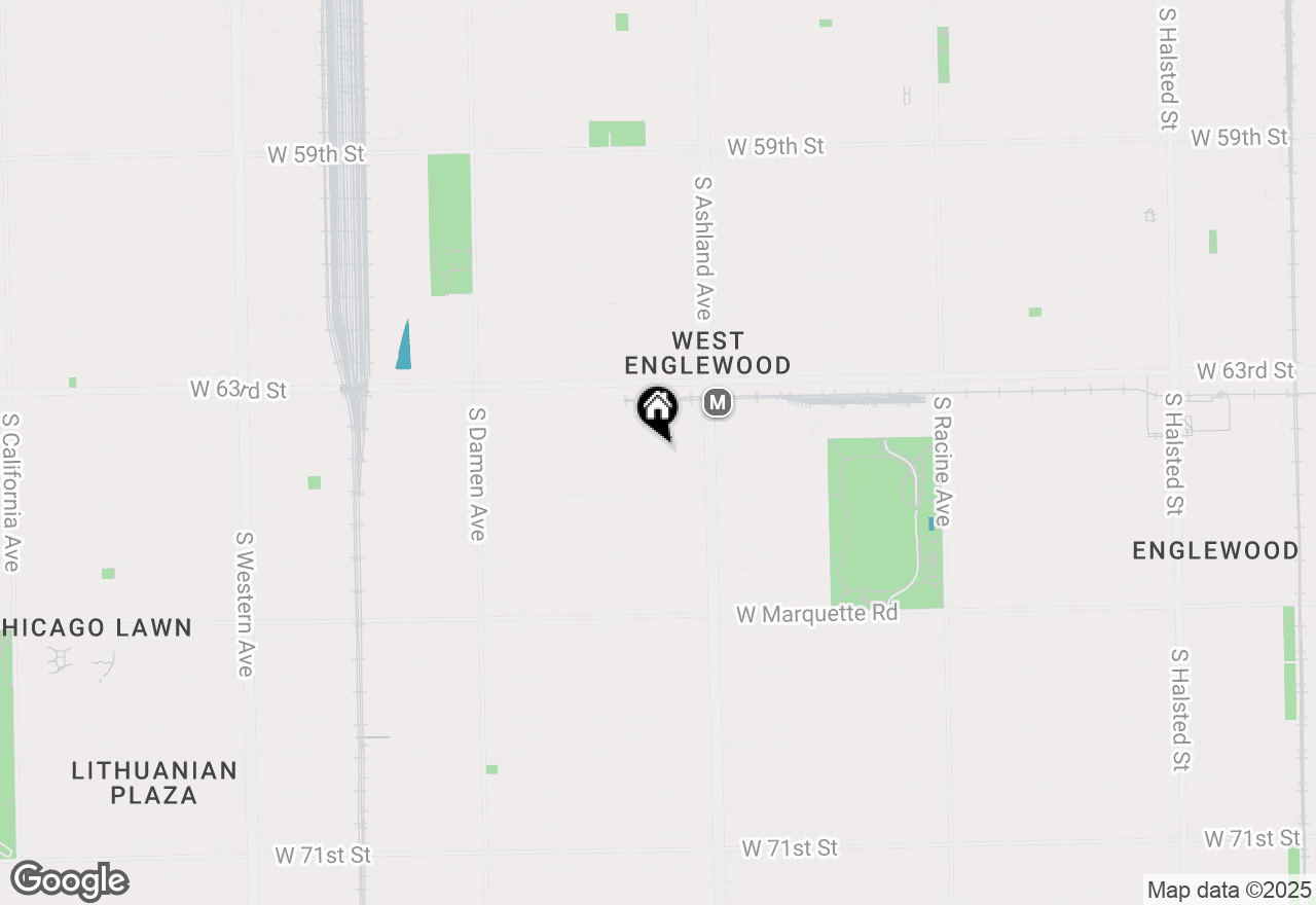 Map of 6407 S Paulina Street, Chicago, IL 60636