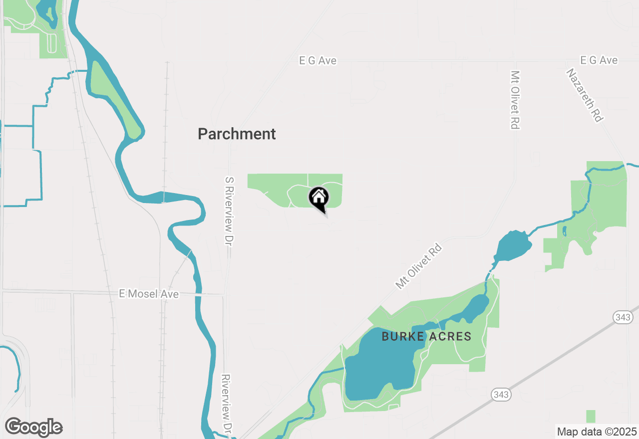 Map of 436 Parkdale Boulevard, Parchment, MI 49004