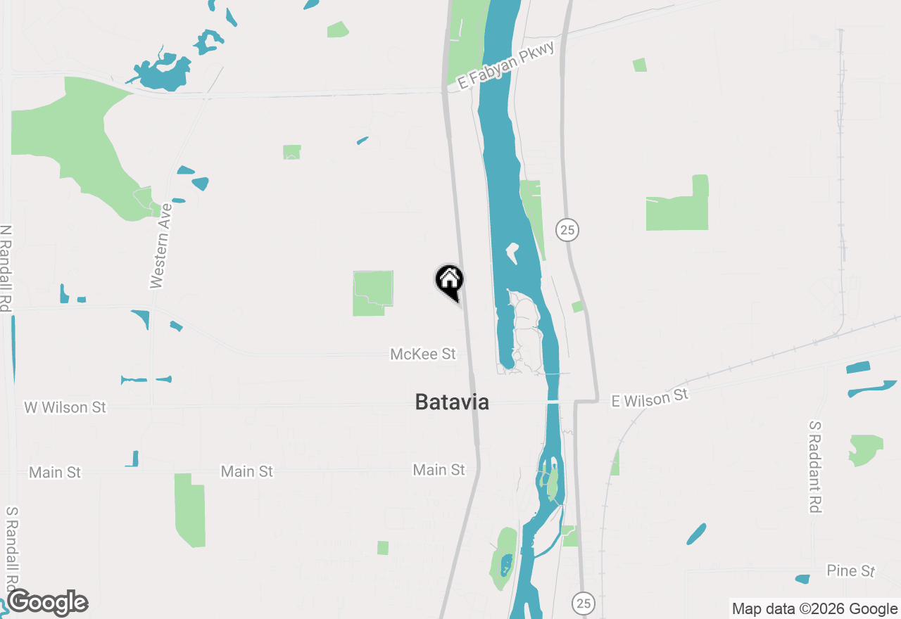 Map of 323 Illinois Avenue, Batavia, IL 60510