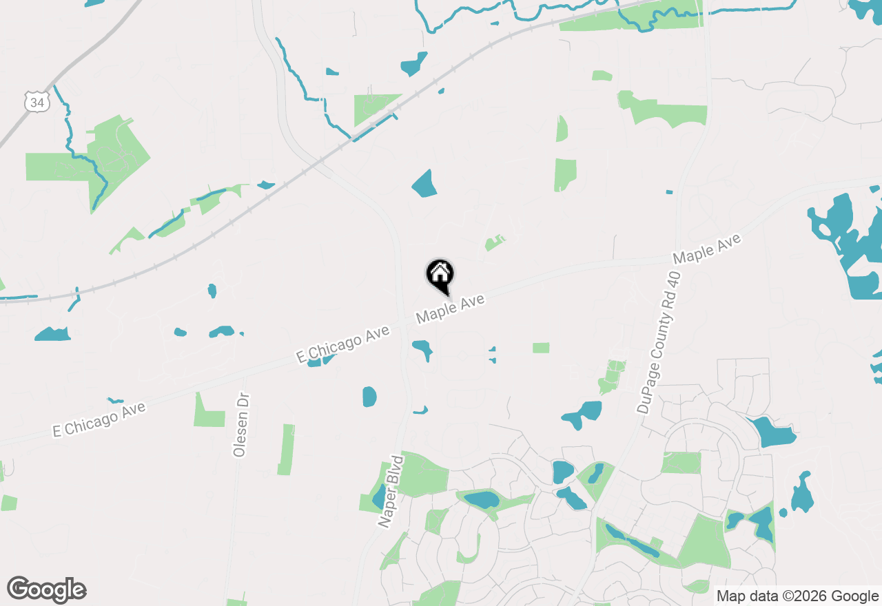 Map of 24W681 Woodcrest Drive, Naperville, IL 60540