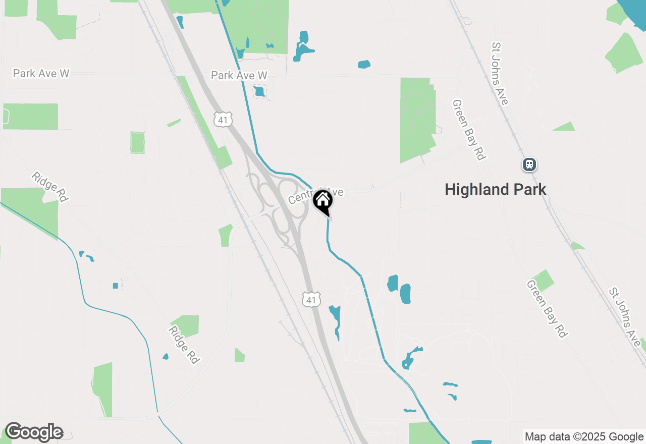 Map of 1491 Deerfield Place, Highland Park, IL 60035