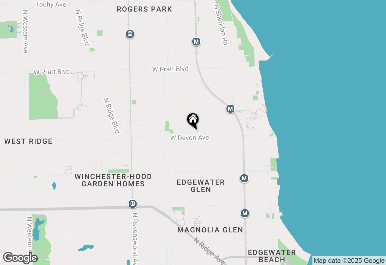 Map of 6419 N Newgard Avenue #1E, Chicago, IL 60626