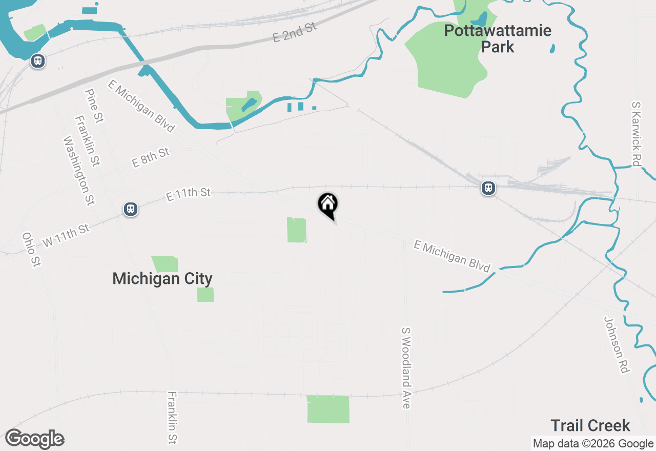 Map of 111 S Porter Street, Michigan City, IN 46360