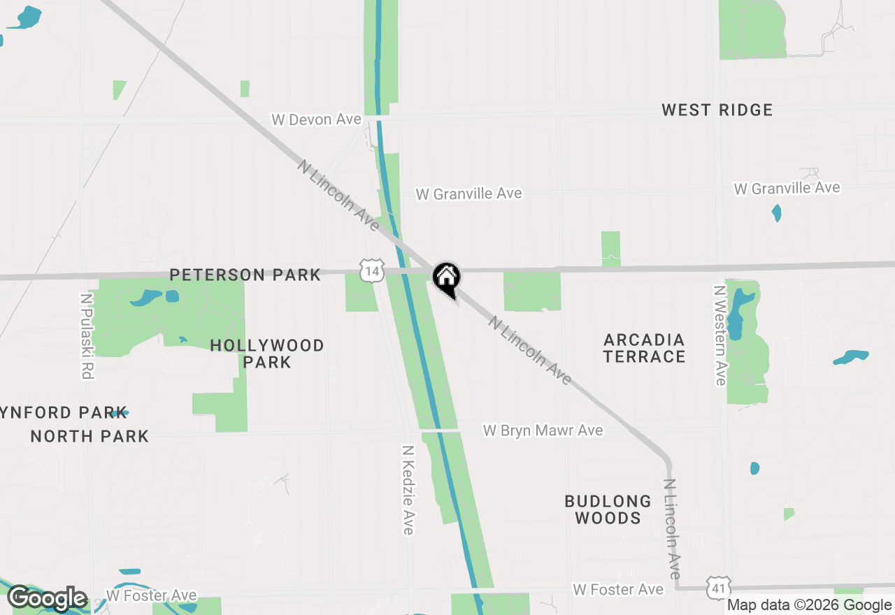 Map of 5907 N Virginia Avenue, Chicago, IL 60659