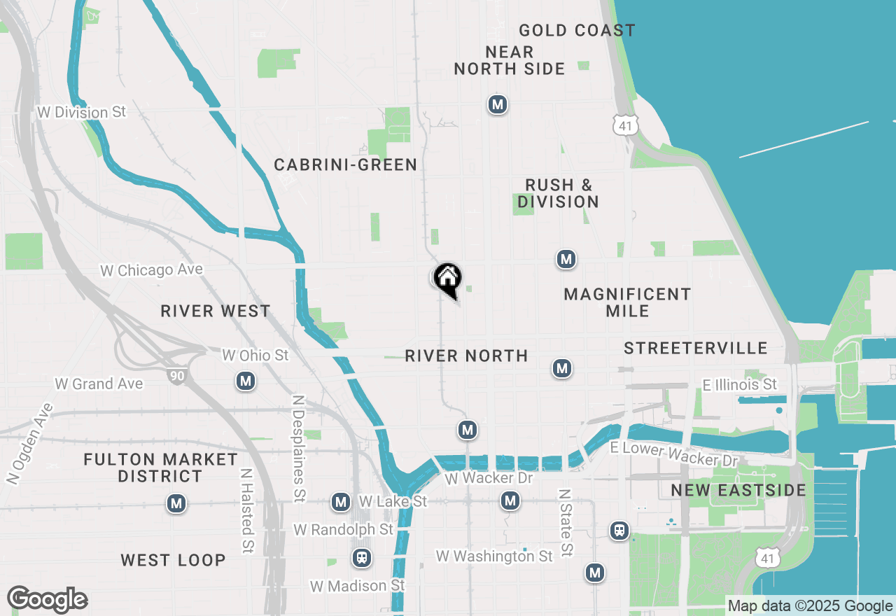 Map of 225 W Huron Street #403, Chicago, IL 60654
