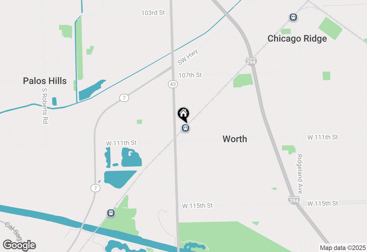 Map of 7121 W 110th Street #2E, Worth, IL 60482