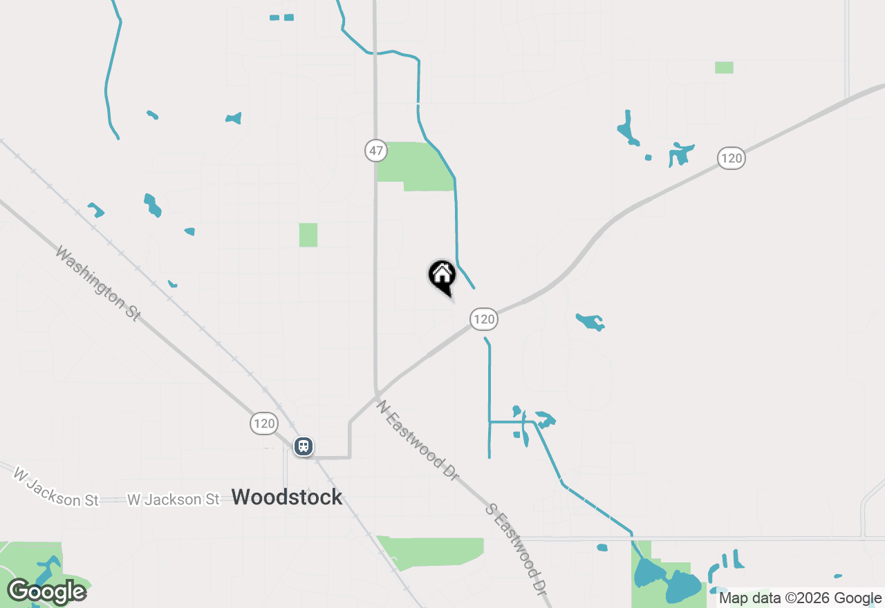 Map of 615 Park Street, Woodstock, IL 60098