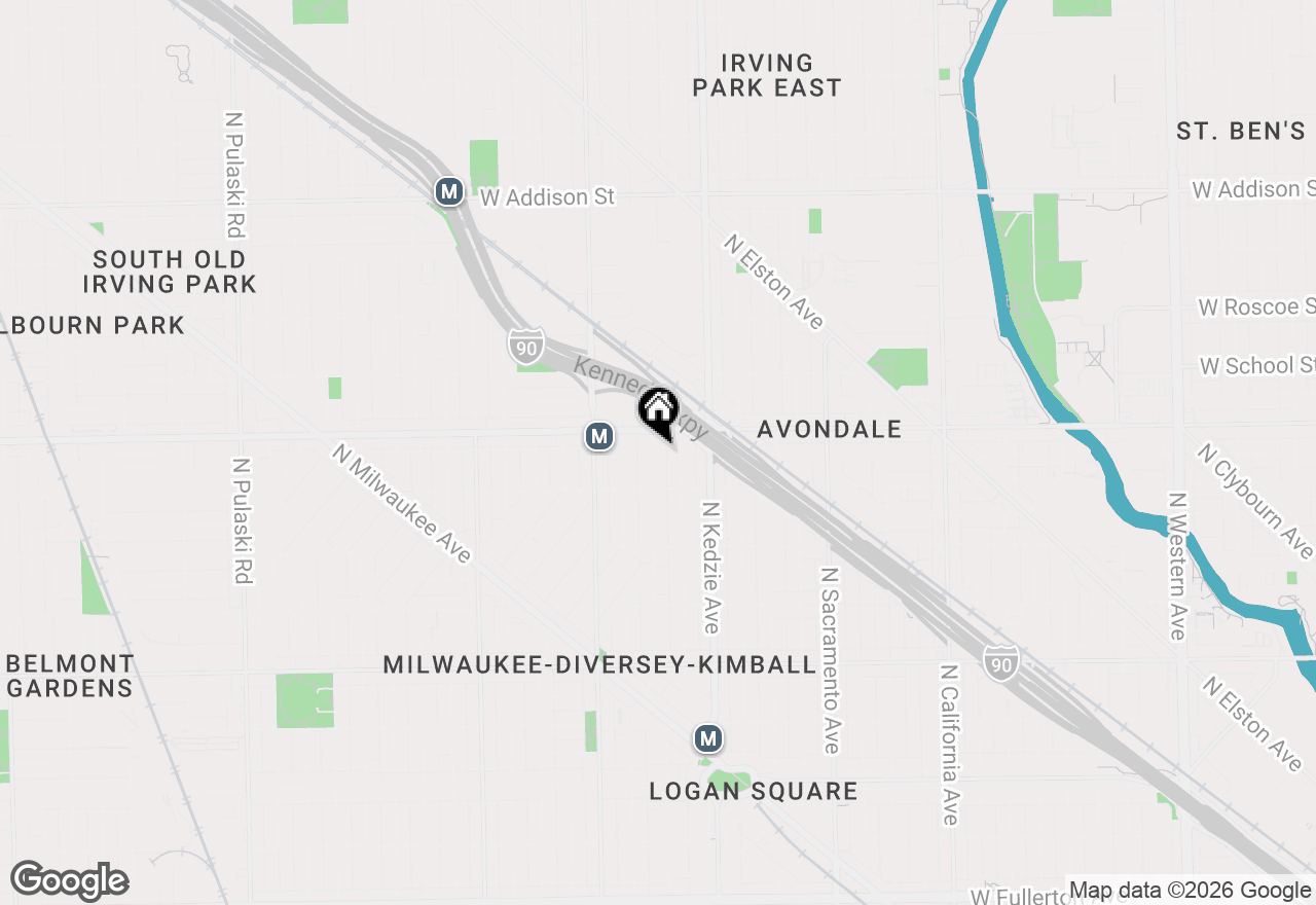 Map of 3137 N Spaulding Avenue, Chicago, IL 60618