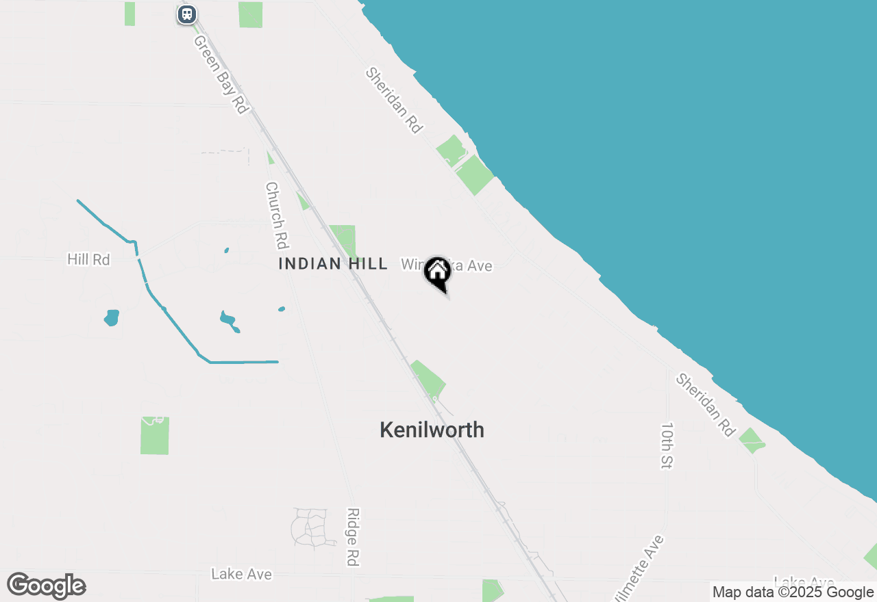 Map of 615 Essex Road, Kenilworth, IL 60043