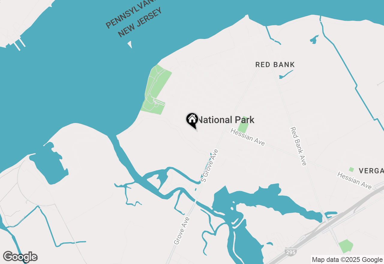 Map of 408 Princeton Avenue, National Park, NJ 08063