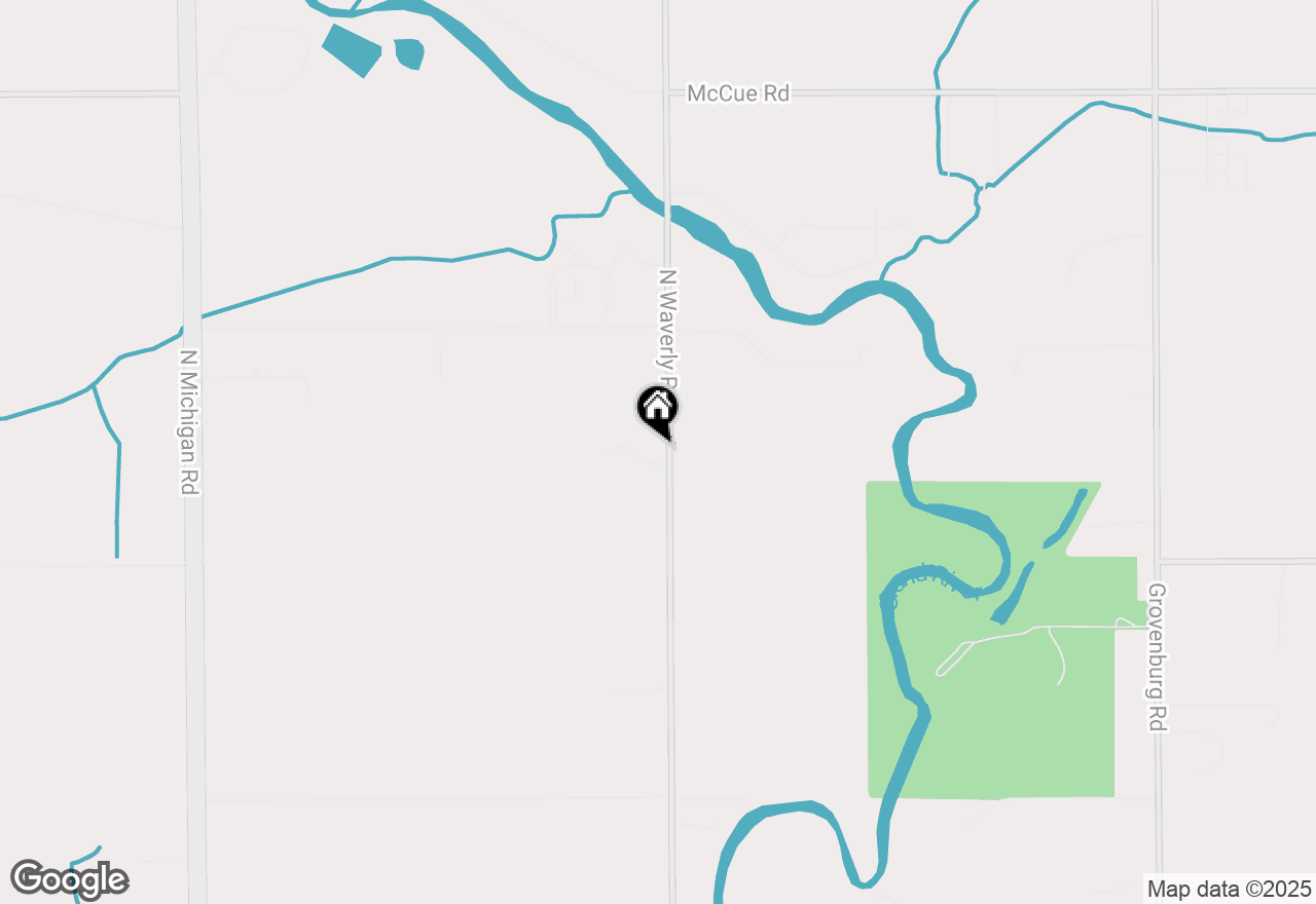 Map of 1101 N Waverly Road, Dimondale, MI 48821