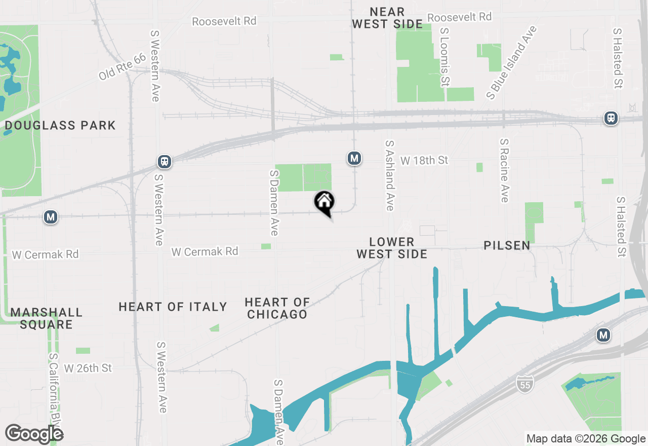 Map of 1817 W 21st Street, Chicago, IL 60608