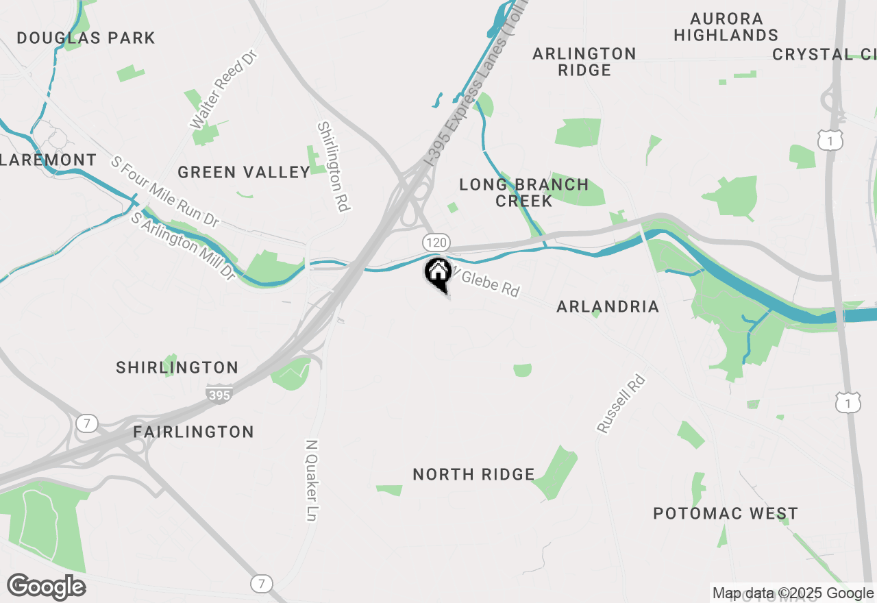 Map of 1132 Valley Drive, Alexandria, VA 22302