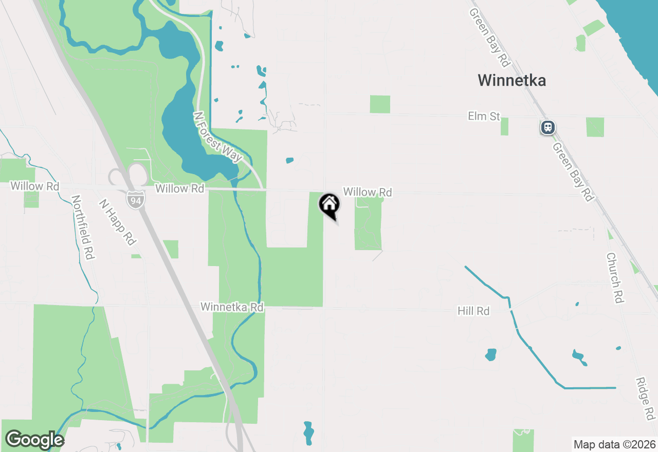 Map of 277 Hibbard Road, Winnetka, IL 60093