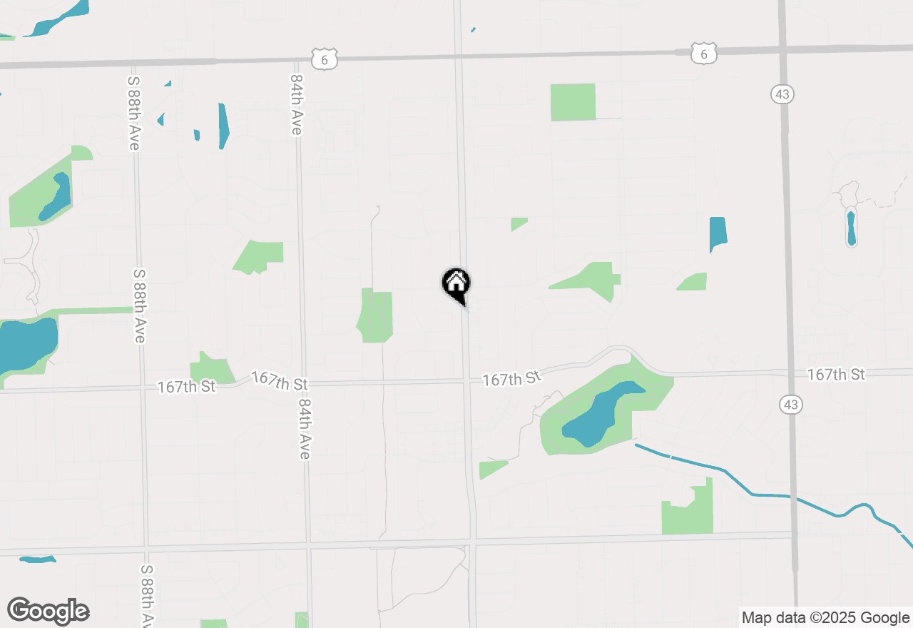 Map of 16531 Prairie Drive, Tinley Park, IL 60477