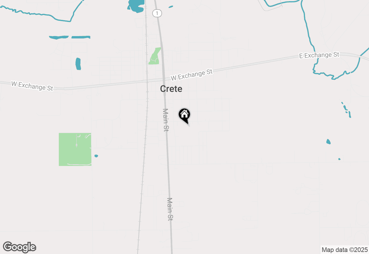 Map of 432 Herman Street, Crete, IL 60417