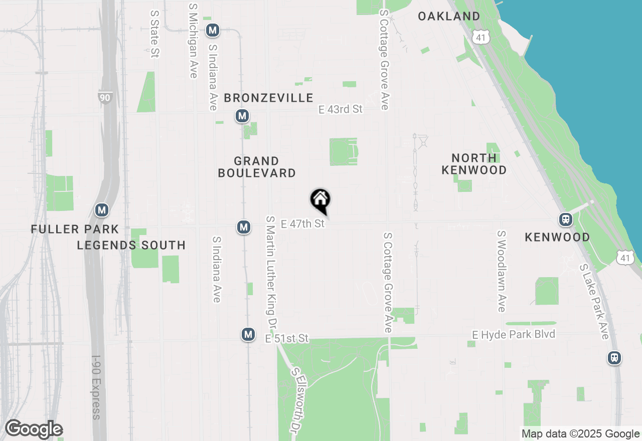 Map of 536 E 47th Street, Chicago, IL 60653