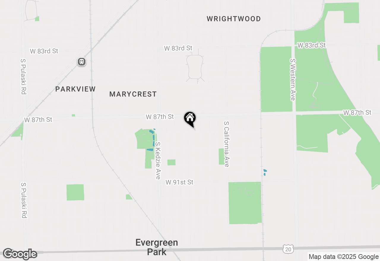 Map of 8760 S Sacramento Avenue, Evergreen Park, IL 60805