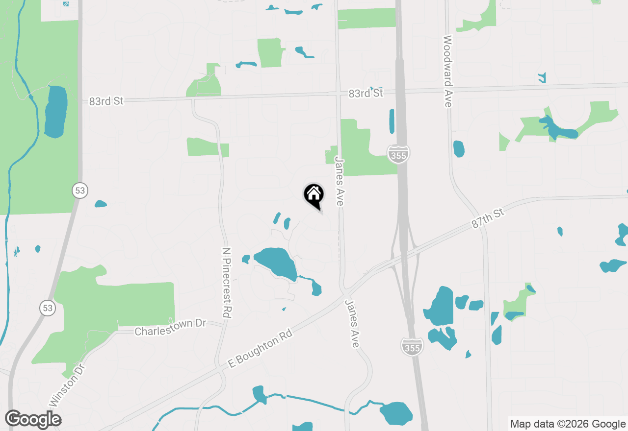 Map of 750 Dunham Lane, Bolingbrook, IL 60440