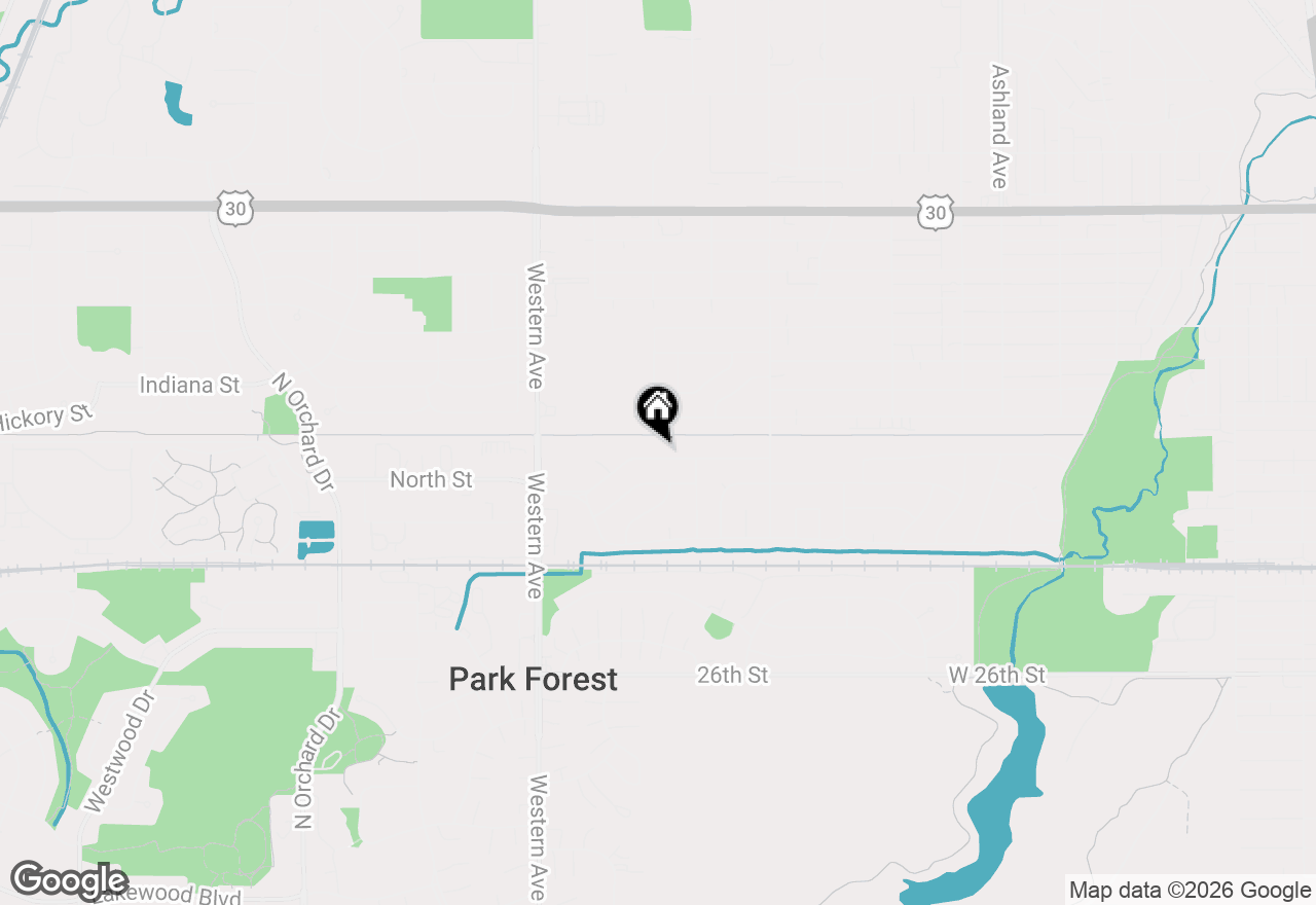 Map of 591 Andover Street, Chicago Heights, IL 60411