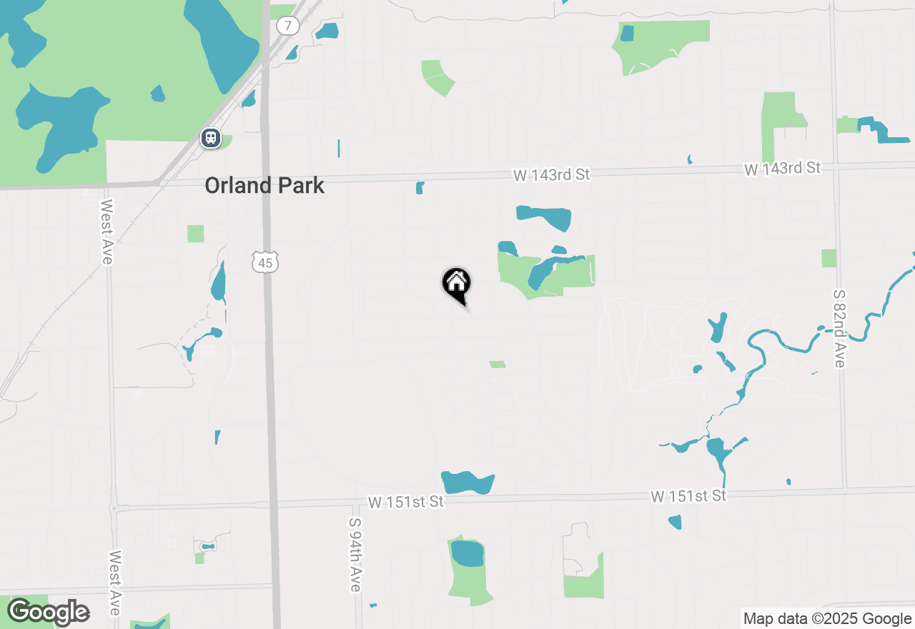Map of 9116 Fairway Drive, Orland Park, IL 60462