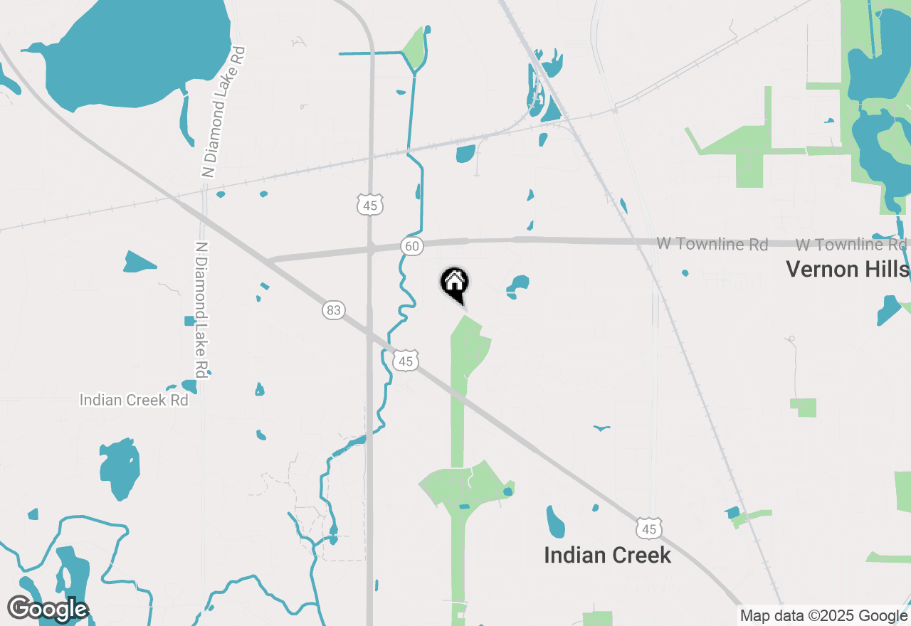 Map of 575 Yosemite Way, Mundelein, IL 60060