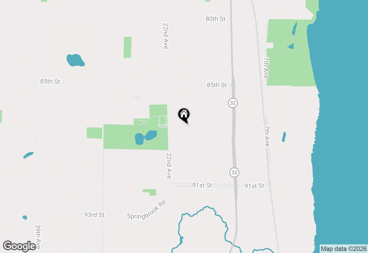 Map of 1926 88th St, Kenosha, WI 53143