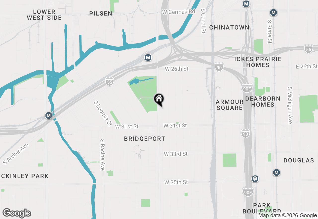 Map of 2949 S Halsted Street #D, Chicago, IL 60608