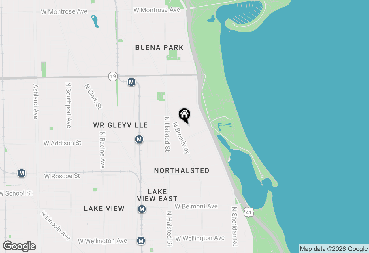 Map of 616 W Patterson Avenue #2W, Chicago, IL 60613