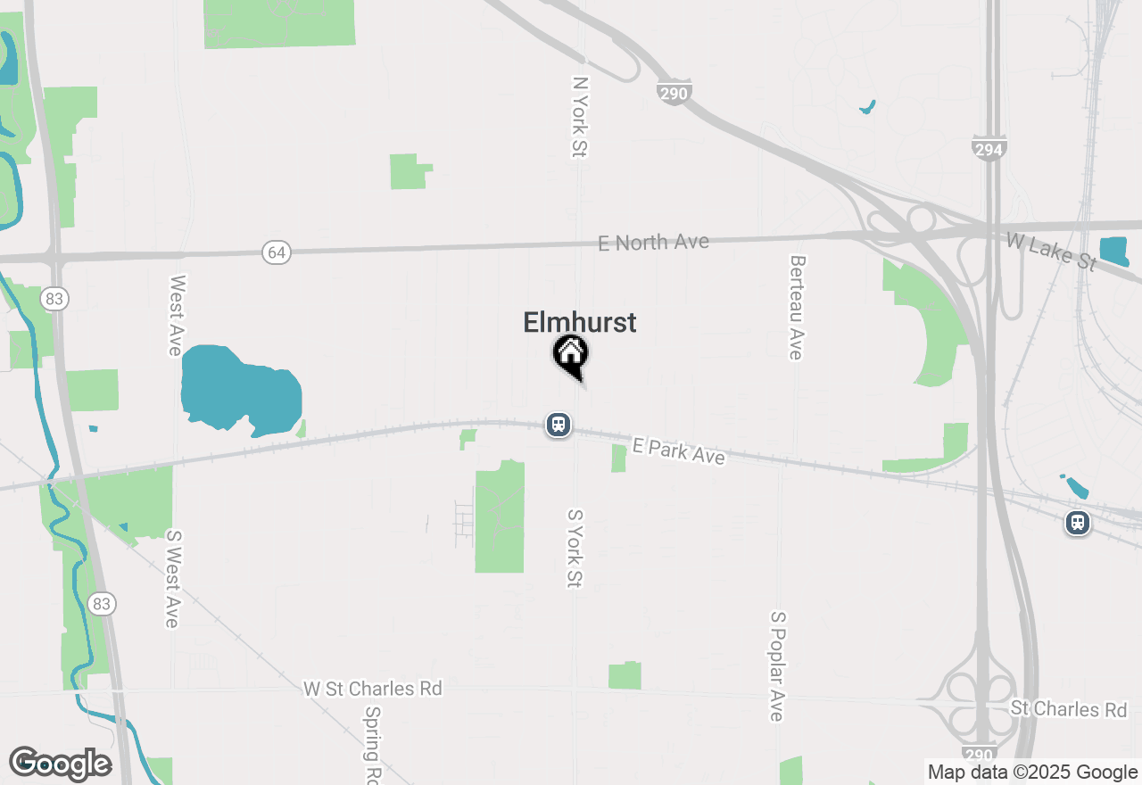 Map of 132 N York Street, Elmhurst, IL 60126