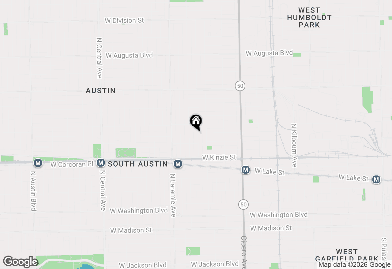 Map of 530 N Lawler Avenue, Chicago, IL 60644