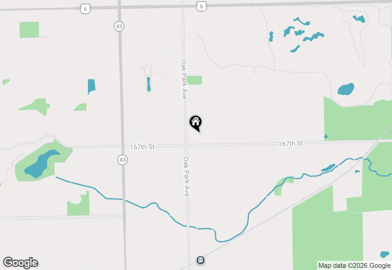 Map of 16649 Oak Park Avenue #205, Tinley Park, IL 60477