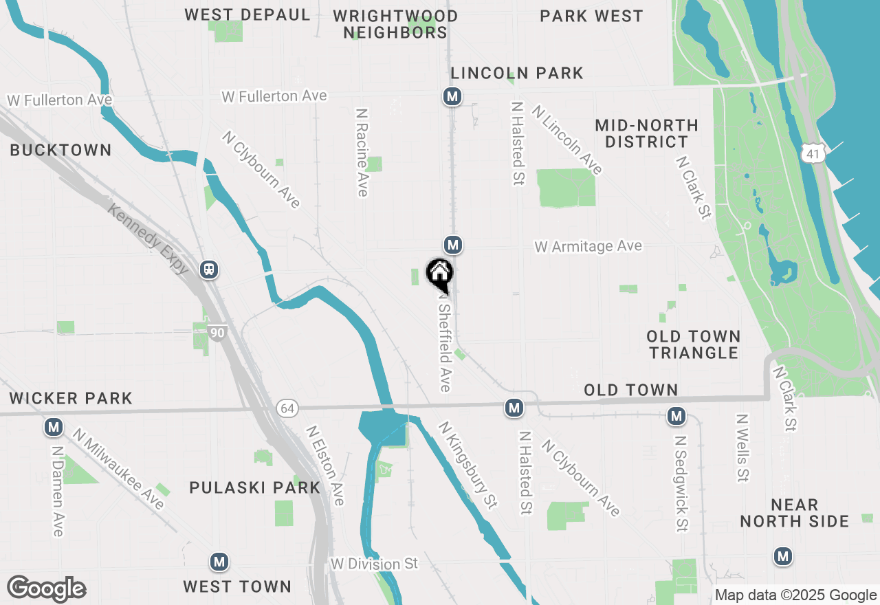 Map of 1860 N Sheffield Avenue, Chicago, IL 60614